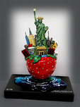 Charles Fazzino 3D Art Charles Fazzino 3D Art Little Bronze NY Apple (Sculpture)